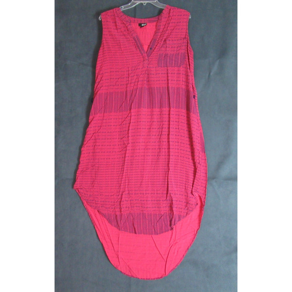 ANA Dress Womens Size XL Pink Sleeveless Geometric Boho Shift Lounge Beach Midi - Picture 1 of 9